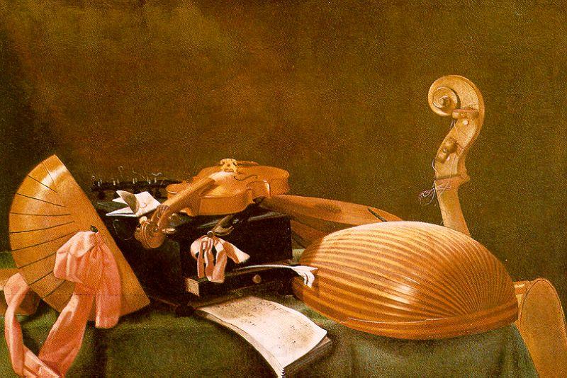 Evaristo Baschenis Still Life of Musical Instruments